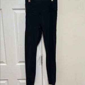 HALARA Black Leggings with Elastic Waistband and Full-Length Design